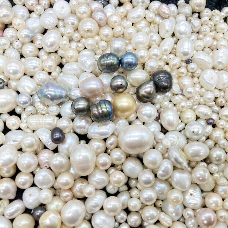 大量!!■本真珠アクセサリーパーツおまとめ■m重量約263g 淡水 バロック ベビーパール baby pearl parts DA0