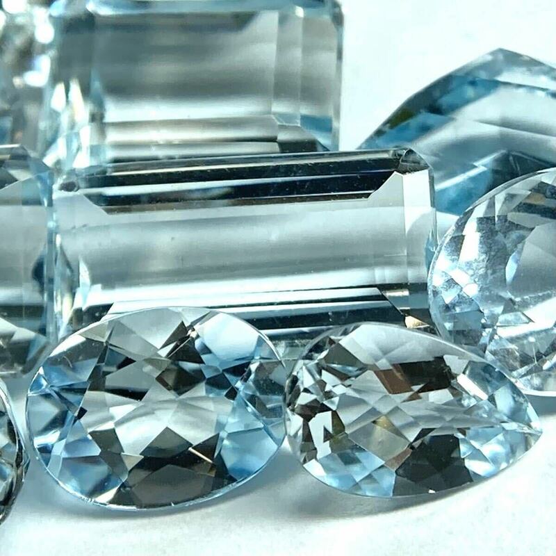 ■アクアマリンおまとめ■m約6g/30ct ルース 裸石 宝石 ジュエリー jewelry aquamarine ベリル 