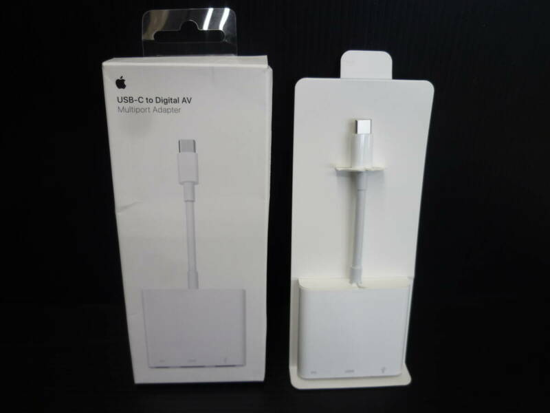『中古品』 Apple純正 USB-C Digital AV Multiport Adapter A2119 MUF82ZA/A デジタルAVマルチアダプタ