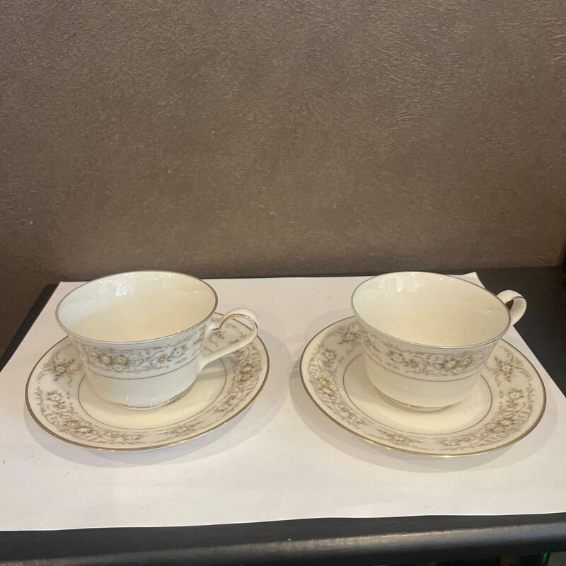 ノリタケ Noritake アイボリーチャイナ　カップ&ソーサー　ペア