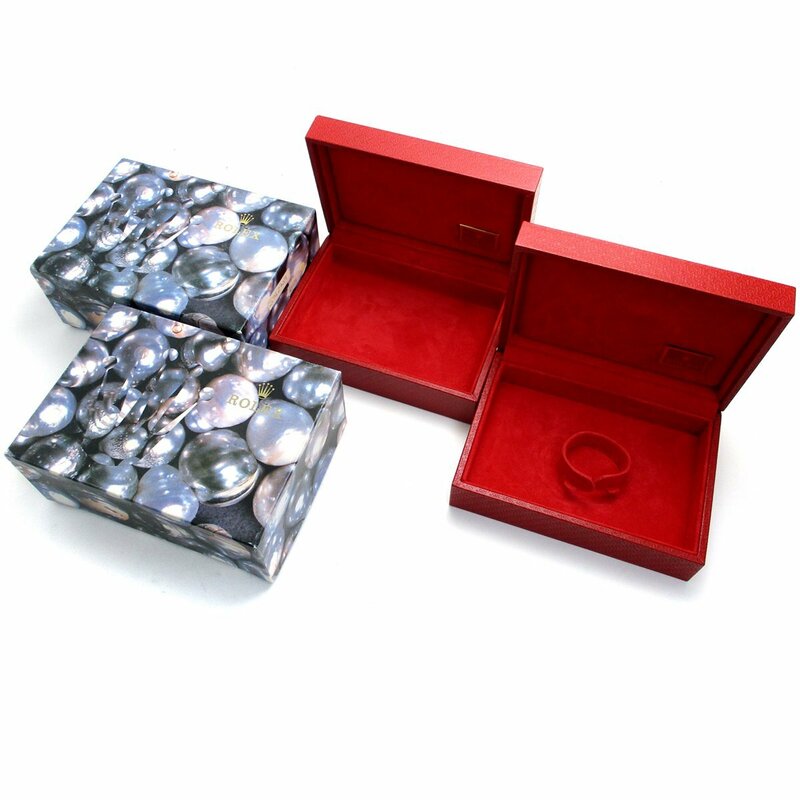 ROLEX ロレックス BOX ２個セット 時計用 付属品 【箱のみ】赤 真珠 空箱 収納ケース 大きいサイズ 婦人 レディース