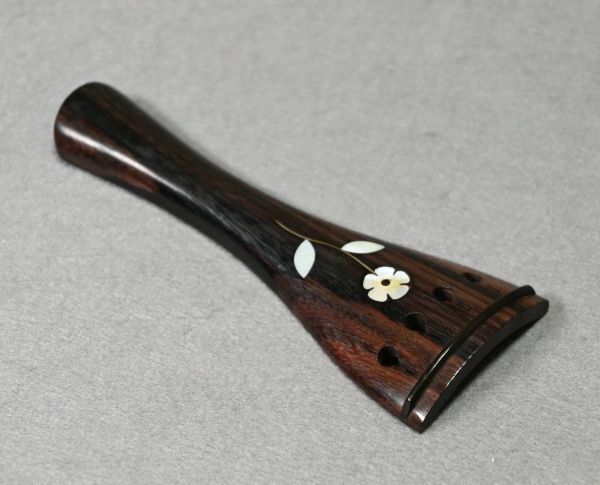 ◆テールピース Round型 Shell Flower RoseWood 4/4