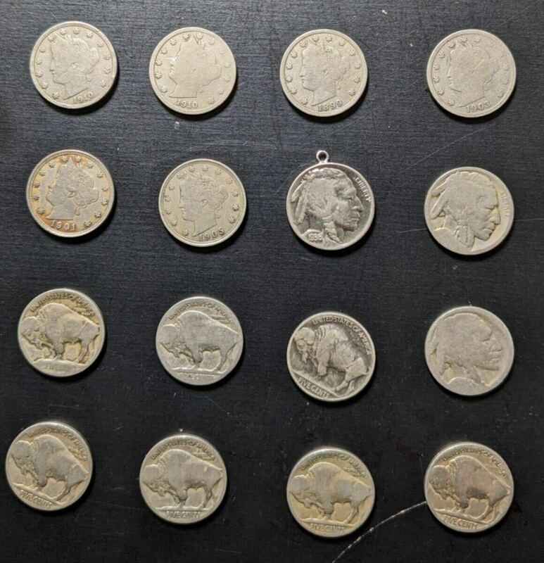 S5139 古美術 古銭 硬幣 硬貨 貨幣 外国銭 世界コイン 16枚まとめ 総重量約78g アンティーク