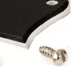米国S&M社 Truss Rod Cover Screw Nickel (マイナスネジ2.18mm)