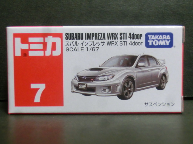 トミカ　　７　スバル インプレッサ WRX STI 4door　未使用品 