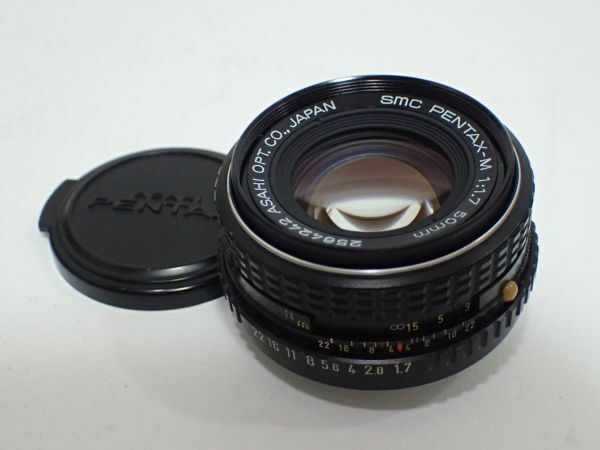 H104/6E◆PENTAX ペンタックス SMC PENTAX-M 50mm F1.7 カメラレンズ 美品◆