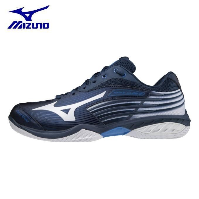 【訳あり 71GA211301 23.0】MIZUNO(ミズノ) バドミントンシューズ　ウェーブクロー2ワイド　ネイビー/ホワイト 23.0 新品未使用　4E相当