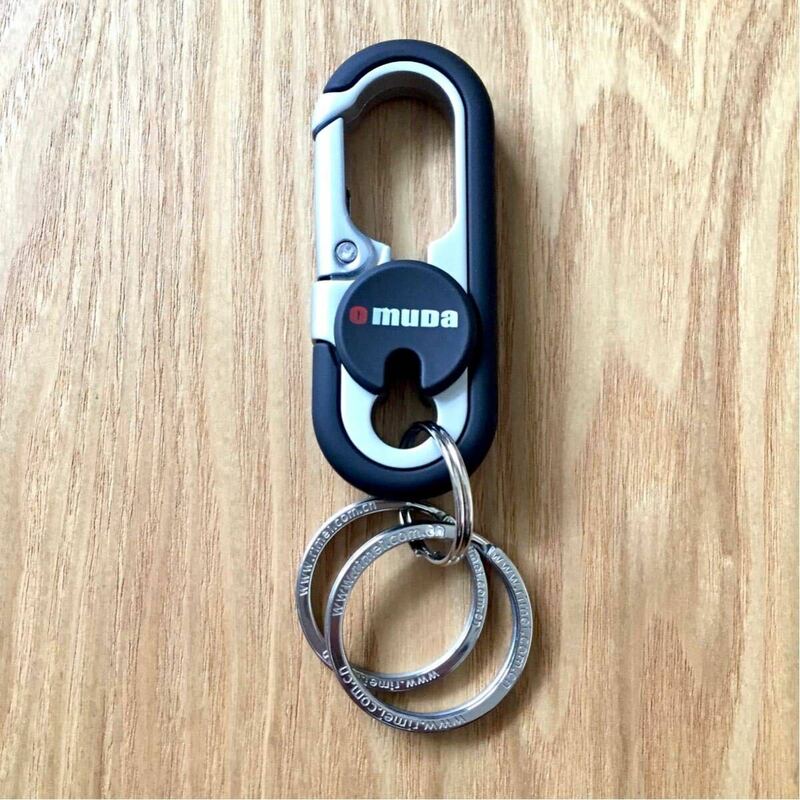 未使用 BEAMS Carabiner Keyholder ビームス カラビナ キーホルダー 2連タイプ 日本製 MADE IN JAPAN EDC OUTDOOR エブリデイキャリー