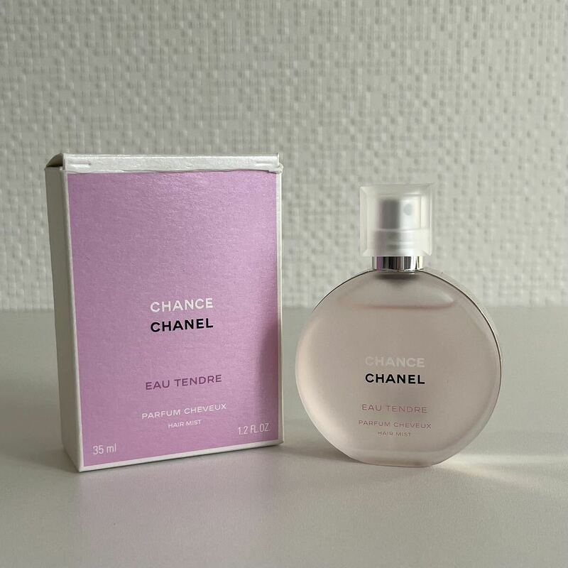 【容量多】CHANEL シャネル CHANCE チャンス EAU TENDRE オー タンドゥルヘア ミスト ヘアミスト 35ml 9割程度 