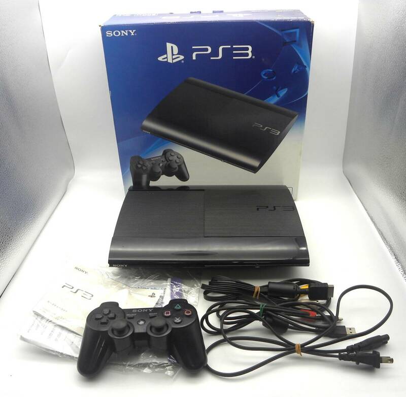 PS3 プレステ3　本体 CECH-4300C　500GB ブラック SONY PlayStation3 通電確認済 　6445