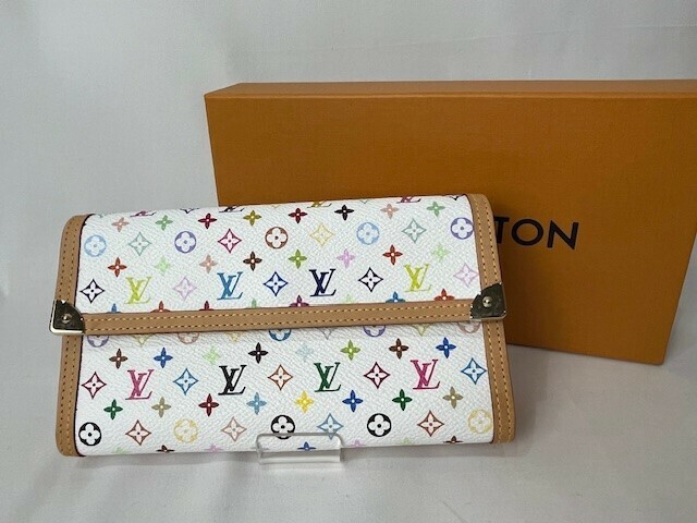 ルイヴィトン LOUIS VUITTON ポルトトレゾール・インターナショナル M92659 ブロン モノグラムマルチカラー 長財布 