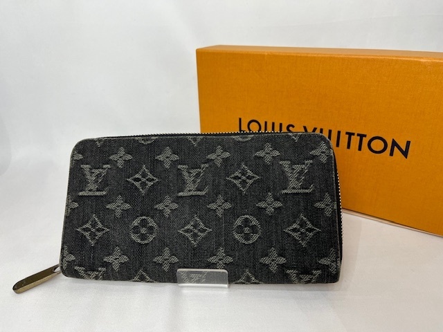 LOUIS VUITTON ルイヴィトン M95341　ジッピー・ウォレット モノグラム・デニム 長財布