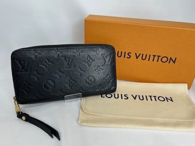 Louis Vuitton ルイヴィトン モノグラム アンプラント ジッピーウォレット 長財布 ブラック