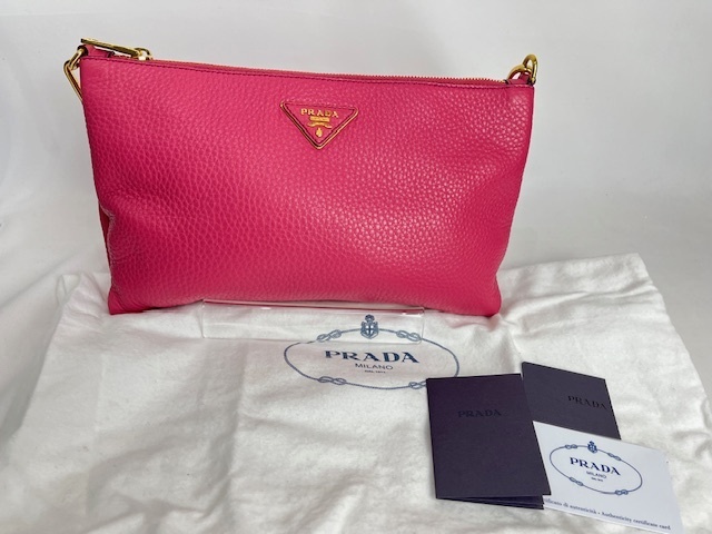 PRADA プラダ 2wayバッグ BT0997 ピオニーピンク レディース カードあり