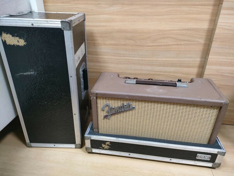 1965年製 Fender Reverb Unit 6G15 Brown & Wheatリバーブユニット スプリングリバーブ 動作確認済み Brownface ハードケース付