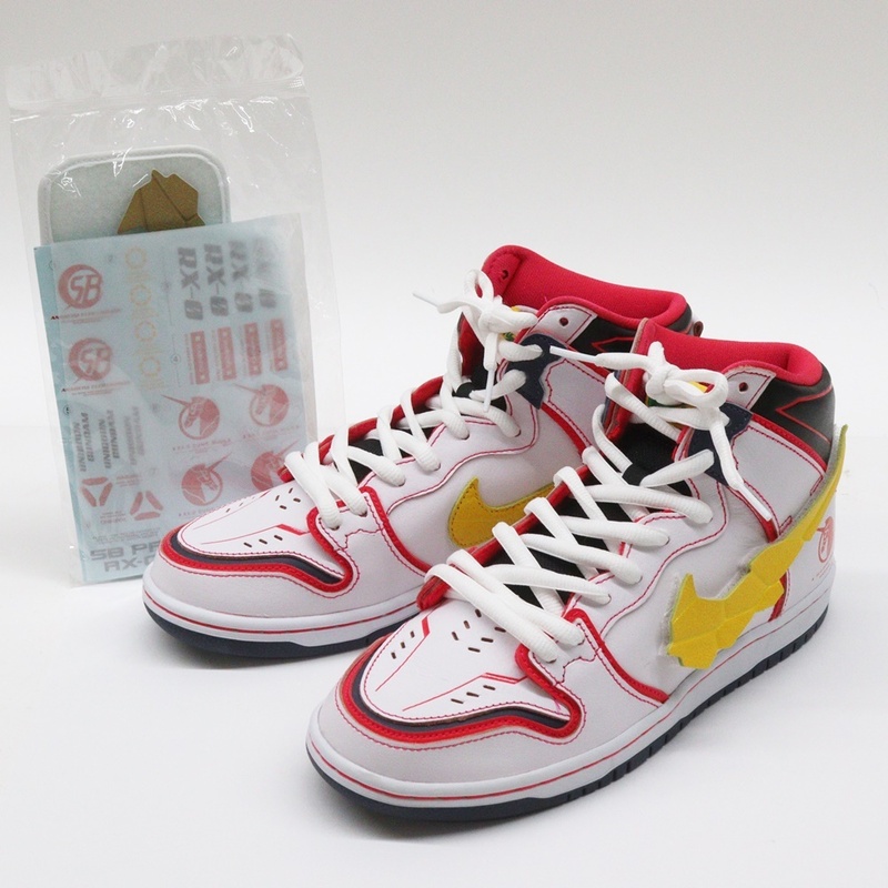  NIKE ナイキ エスビー ダンク ハイプロ ガンダム ユニコーン スニーカー 26.5㎝ DH7717-100 美品 SB DUNK HIGH PRO QS GUNDAM 