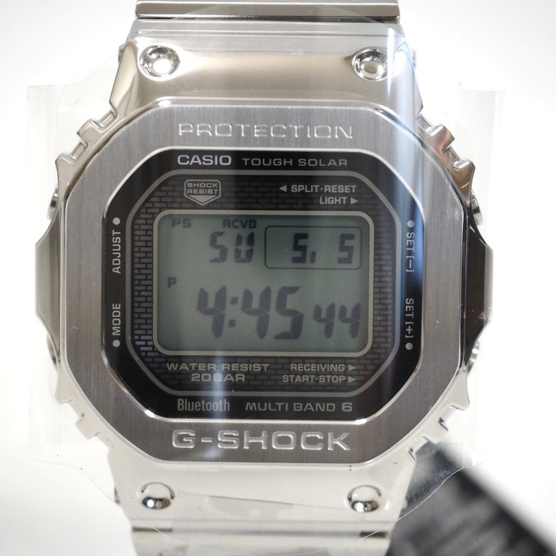 Th961413 カシオ 腕時計 G-SHOCK GMW-B5000D-1JF ソーラー電波 フルメタルシルバー メンズ CASIO 未使用