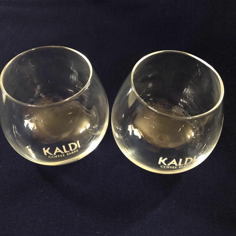 レア非売品 KALDI カルディ スウィング ワイングラス タンブラー 2個セット ノベルティ
