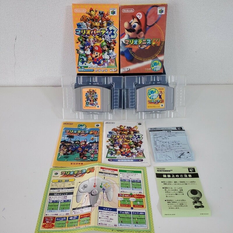 希少　任天堂64　マリオパーティー3&マリオテニス64　2個セット　Nintendo64　レトロゲーム　付属品完品