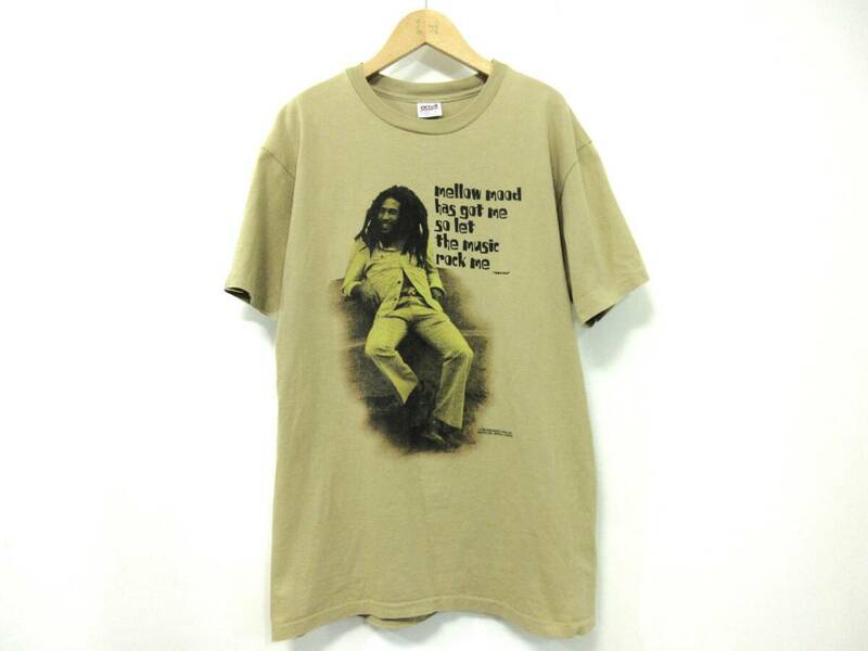 90s ビンテージ USA製【ボブ・マーリー】Mellow Mood バンドTシャツ anvilボディ Bob Marley レゲエTシャツ ボブマーレー アンビル