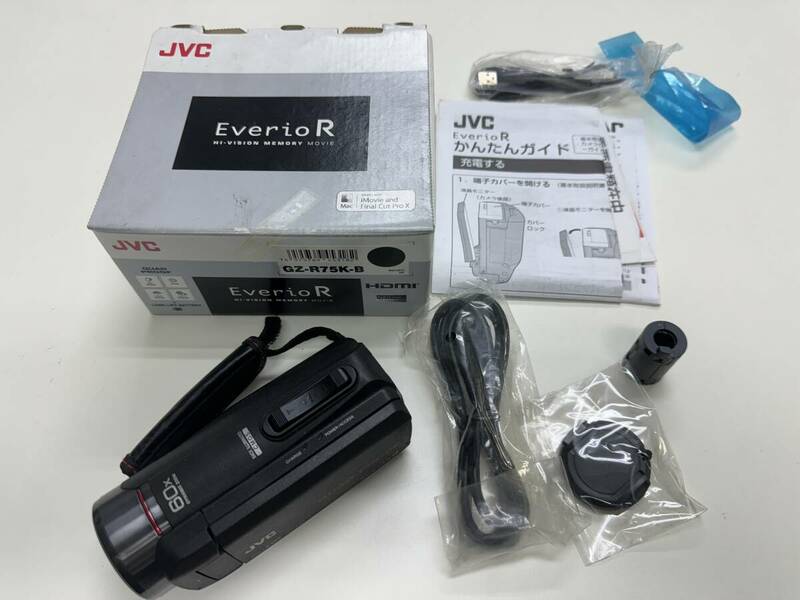 JVC・GZ-R75K-B ブラック　EverioR・ビデオカメラ　防水　防塵