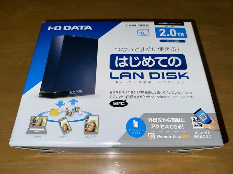 LAN DISK IO DATA 2TB HDD内蔵 外付けHDD HDL-T2NV中古