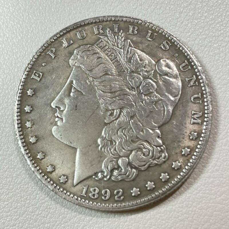 アメリカ 硬貨 古銭 自由の女神 1892年 リバティ イーグル モルガン 13の星 コイン 重20.31g