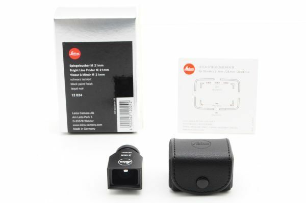 [A Top Mint] Leica Bright Line Finder M 21mm Black Paint 12024 From JAPAN 8856