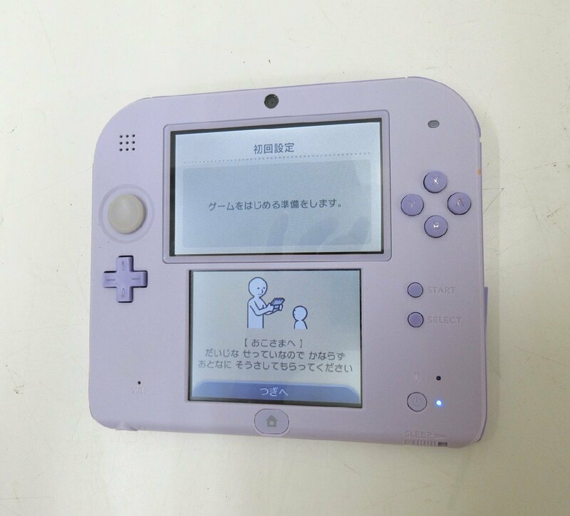 ▲二宮店▲【中古品】【動作確認済み】S5-169 NINTENDO ニンテンドー 2DS FTR-001 ラベンダー