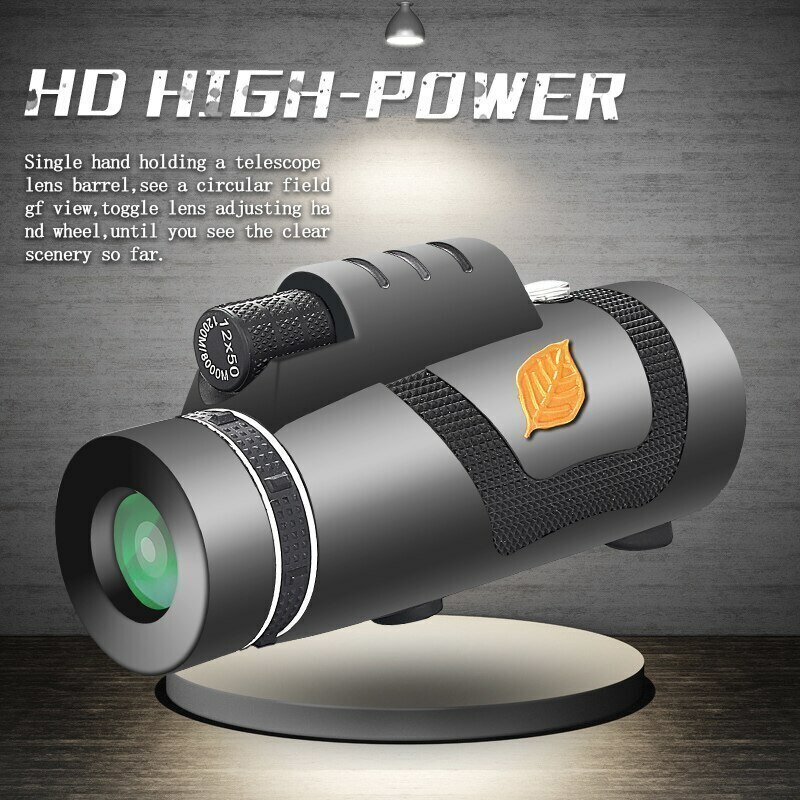 CSN412#単眼 12 × 50 強力双眼鏡高品質ズーム偉大ハンドヘルド望遠鏡 LLL ナイトビジョン軍 HD プロ狩猟