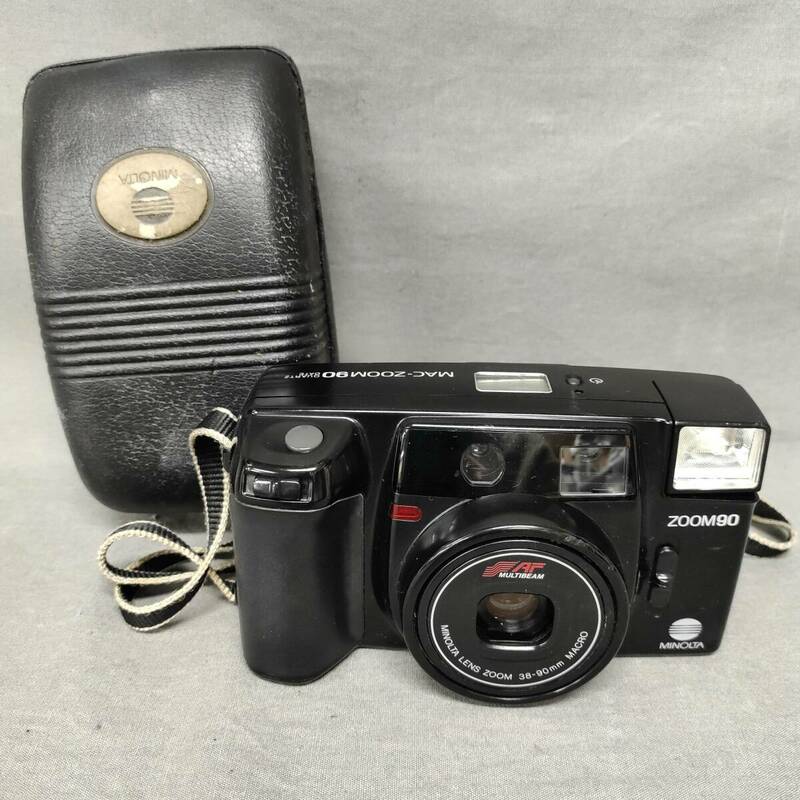 060522 GZ-04462 MINOLTA ミノルタ ZOOM90 ブラック フィルムカメラ ブラック ジャンク品