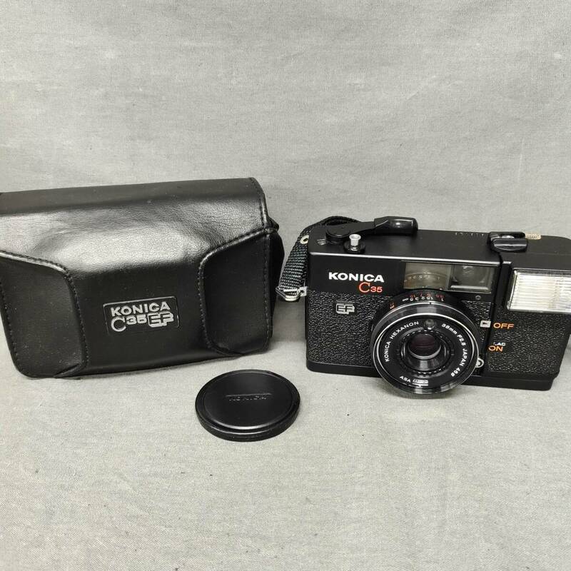 060522 GZ-04465 KONICA コニカ C35 フィルムカメラ ブラック ジャンク品