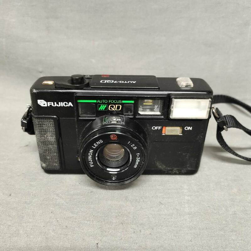 060523 GZ-04466 FUJICA フジカ Auto7QD フィルムカメラ ブラック ジャンク品