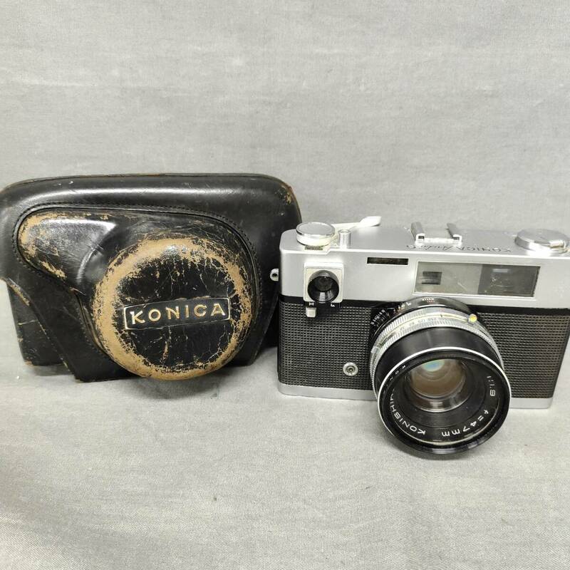 060524 GZ-04482 konica コニカ Auto S フィルムカメラ シルバーカラー ジャンク品