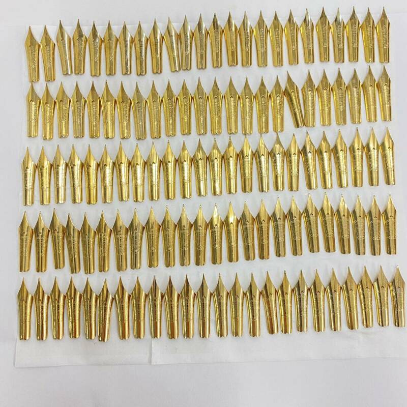 870 ペン先 5号 WARRANTED WORLDQUEEN SPECIAL PEN ゴールドカラー 替ペン 万年筆 筆記用具 紙込重量 38g