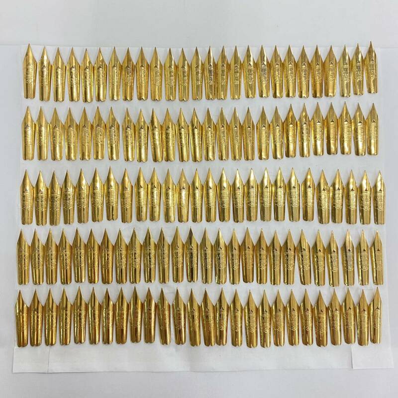 885 ペン先 3号 WARRANTED W.K HARDEST IRIDIUM ゴールドカラー 替ペン 万年筆 筆記用具 紙込重量 31g