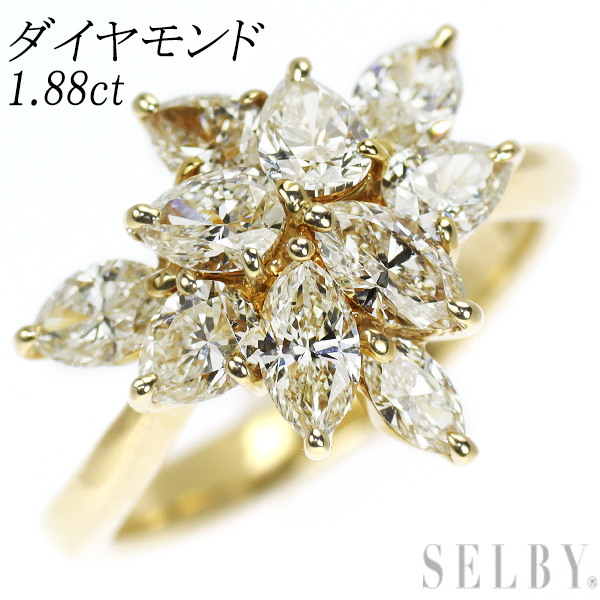 K18YG ダイヤモンド リング 1.88ct 新入荷 出品1週目 SELBY