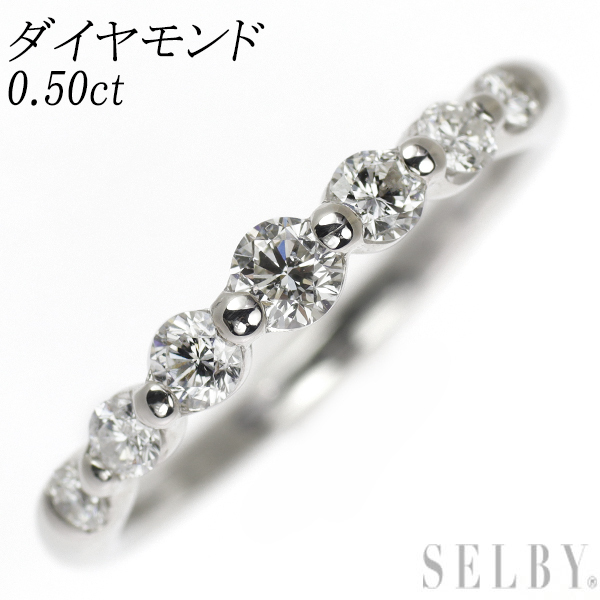 Pt900 ダイヤモンド リング 0.50ct 新入荷 出品1週目 SELBY