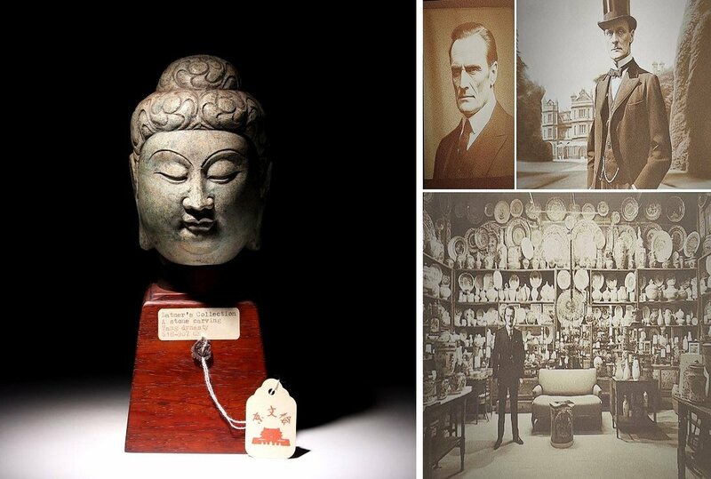 実業家コレクト放出　178　唐時代　如来仏頭　石仏　高さ約25.5cm　（検）如来首 石彫刻 仏教美術 中国美術 唐物