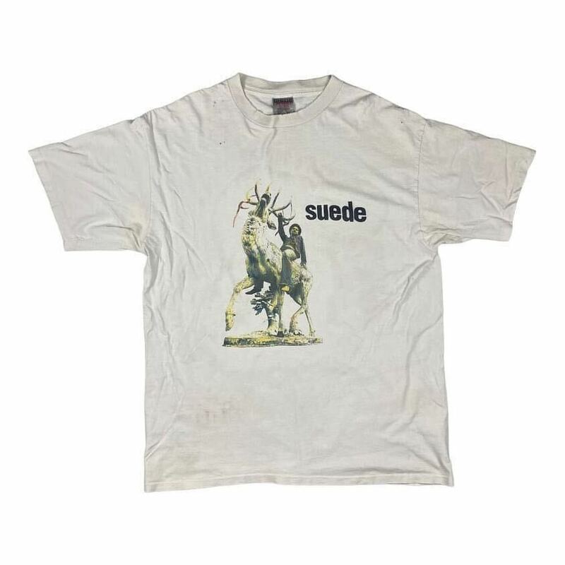 当時もの 1990s Suede ONEITA製 サイズXL 英国 ヴィンテージ Tシャツ 80s 90s ロック バンド