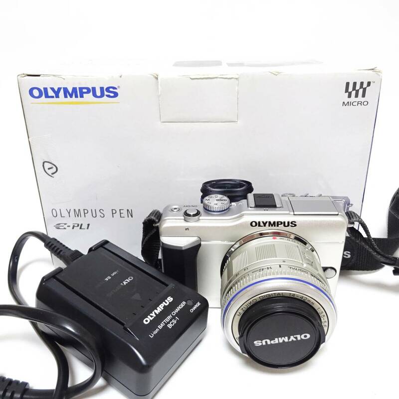 オリンパス PEN E-PL1 デジタルカメラ 14-42mm 1:3.5-5.6 レンズ OLYMPUS 動作未確認 ジャンク品 80サイズ発 KK-2748646-287-mrrz