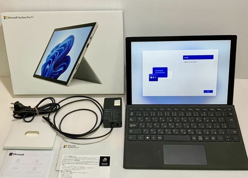 即決 送料1045円 マイクロソフトSurface Pro 7+ TFN-00012.純正キーボード付