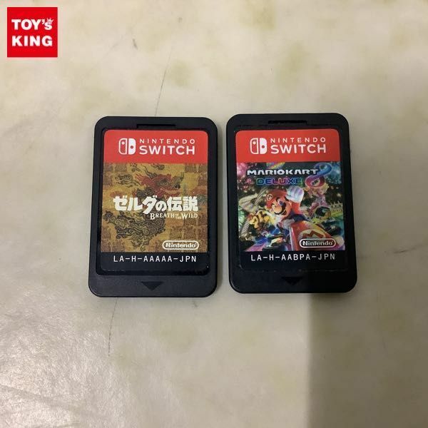 1円〜 箱無 Nintendo Switch ゼルダの伝説 ブレス オブ ザ ワイルド、マリオカート8デラックス