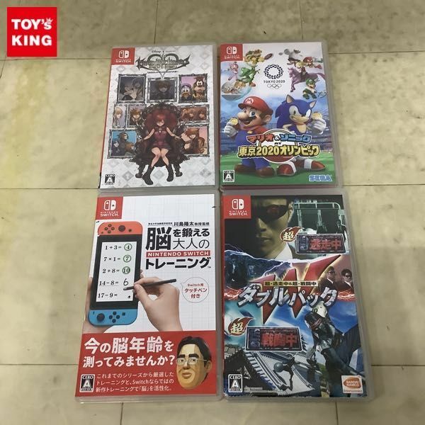 1円〜 Nintendo Switch ソフト キングダムハーツ メロディ オブ メモリー、超・逃走中＆超・戦闘中 ダブルパック 等