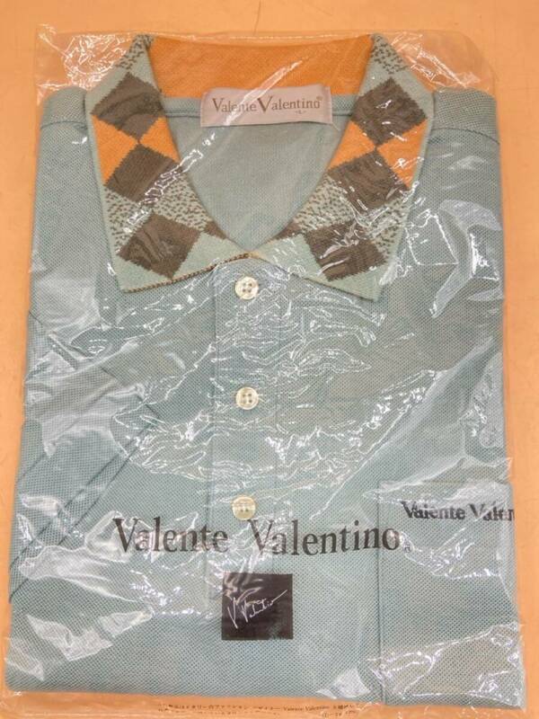 E422［未使用保管品］Valente Valentino メンズ　半袖　サイズL ポロシャツ