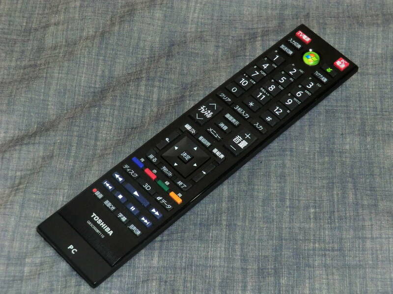 TOSHIBA 東芝 TV/PC/DVD レコーダー用 リモコン G83C00BT110 即決 送料無料 #95