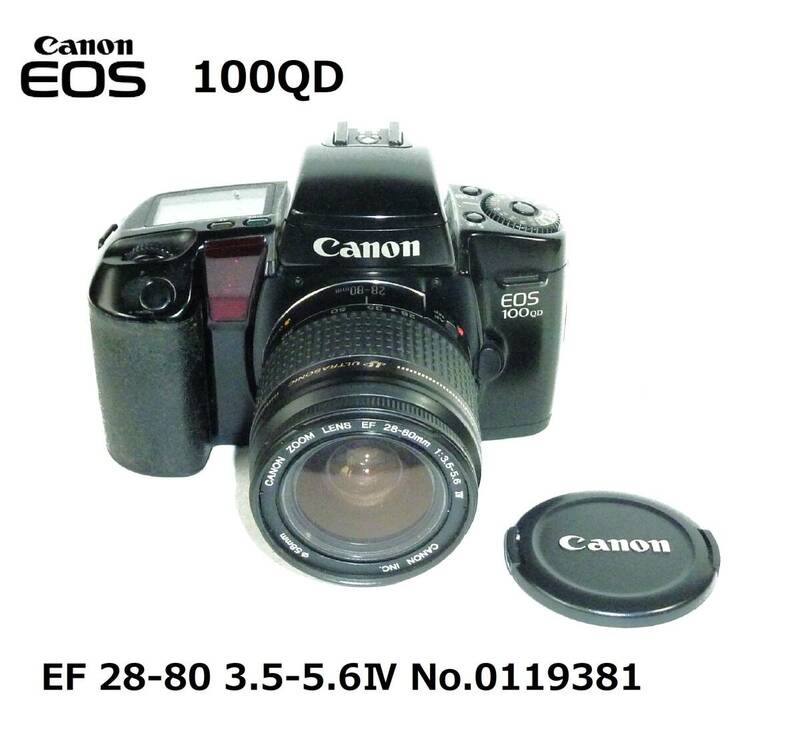 CE5 キヤノン フィルムカメラ Canon EOS 100QD EF 28-80 3.5-5.6Ⅳ 現状