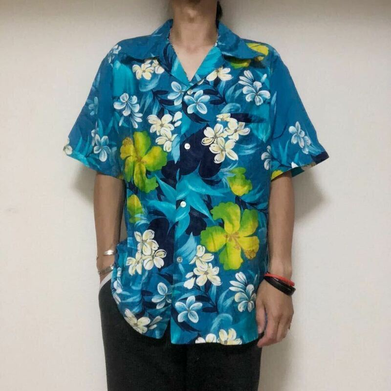 ビンテージ70sシアーズSears HAWAIIアロハシャツ ハワイアンシャツ 