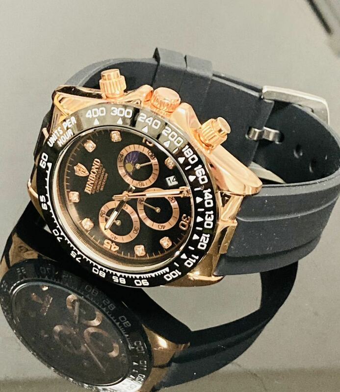 新作セール　メンズ腕時計　オマージュ　クロノグラフ可動 防水腕時計　ゴールド　ジルコニア　ステンレス1149nダイバーズ現品限り