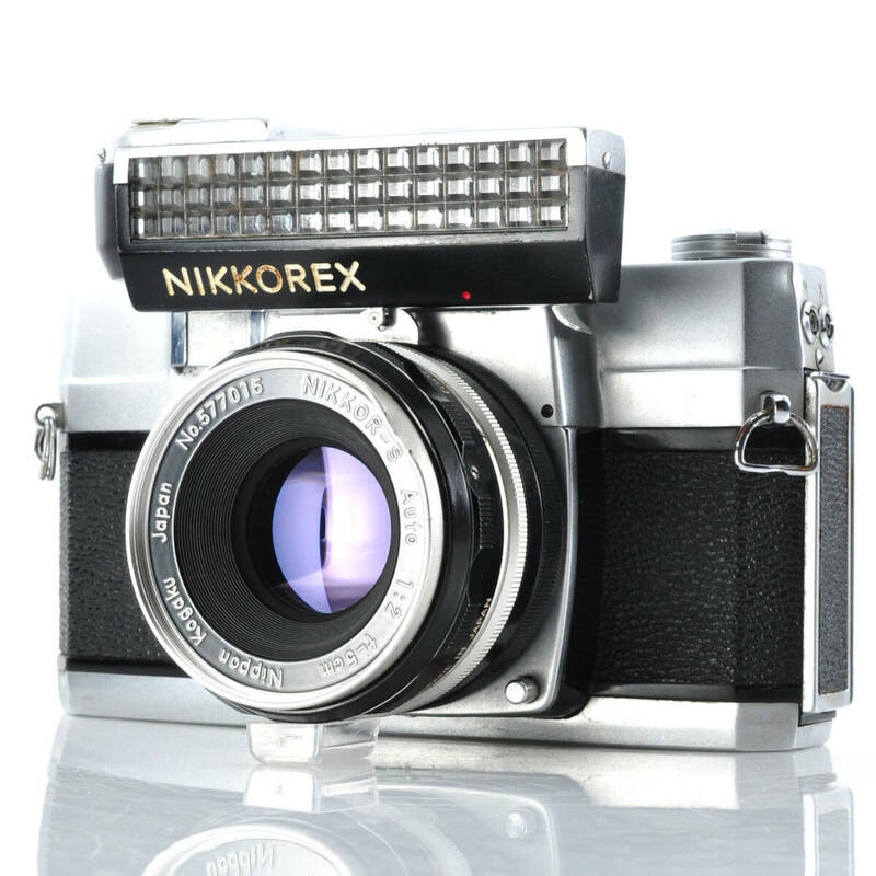 【ニコン】Nikkorex F フィルムカメラ + 50mm レンズ + 露出計#c391